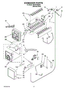 10 - Icemaker Parts parts for Kitchenaid Refrigerator KBURT3665E01 from AppliancePartsPros.com