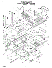 04 - Shelf, Lit / Optional parts for Kitchenaid Refrigerator KTRC18KBAL00 from AppliancePartsPros.com