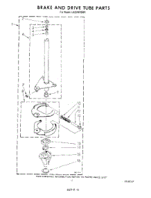 10 - Brake And Drive Tube parts for Whirlpool Washer LA3300XSW0 from AppliancePartsPros.com