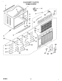 03 - Cabinet parts for Whirlpool Air Conditioner CA14WC51 from AppliancePartsPros.com