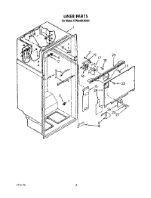 02 - Liner parts for Kitchenaid Refrigerator KTRI18KXAL00 from AppliancePartsPros.com