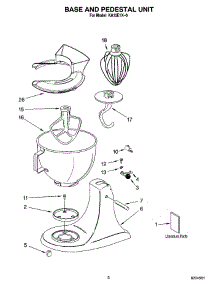 02 - Base And Pedestal Unit parts for Whirlpool KA15E1X-0 from AppliancePartsPros.com
