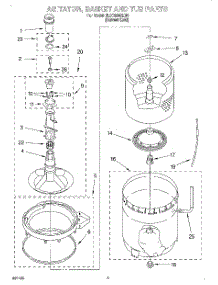 03 - Agitator, Basket And Tub parts for Whirlpool Washer 8LSC8245EG0 from AppliancePartsPros.com