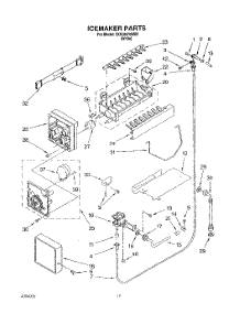 11 - Icemaker parts for Whirlpool Refrigerator 3XKGN705000 from AppliancePartsPros.com