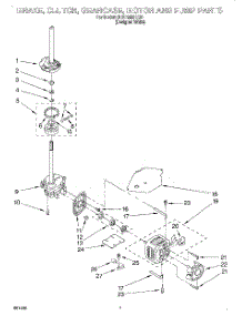 04 - Brake, Clutch, Gearcase, Motor And Pump parts for Whirlpool Washer 6LSC8255EQ0 from AppliancePartsPros.com