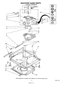 07 - Machine Base parts for Whirlpool Washer LA5570XPW5 from AppliancePartsPros.com