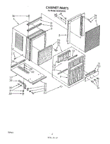 04 - Section parts for Whirlpool Air Conditioner ACS802XV1 from AppliancePartsPros.com