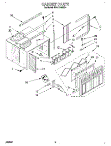 03 - Cabinet parts for Whirlpool Air Conditioner BHAC1200BS0 from AppliancePartsPros.com