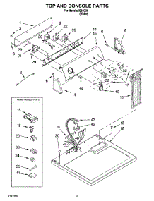 02 - Top And Console Parts parts for Whirlpool Dryer IS84000 from AppliancePartsPros.com