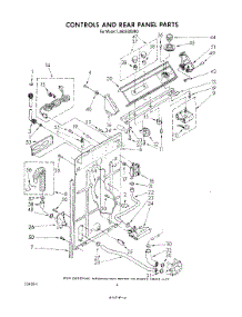 03 - Controls And Rear Panel parts for Whirlpool Washer LA6053XSW0 from AppliancePartsPros.com