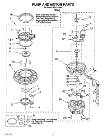 04 - Pump And Motor Parts parts for Whirlpool Dishwasher IRD6710Q0 from AppliancePartsPros.com