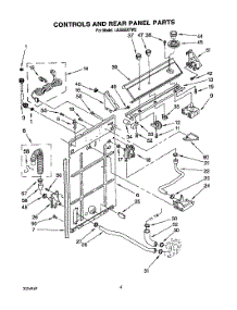 03 - Controls And Rear Panel parts for Whirlpool Washer LA5558XTG2 from AppliancePartsPros.com