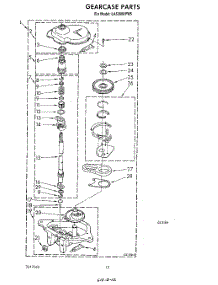 10 - Gearcase parts for Whirlpool Washer LA5300XPW5 from AppliancePartsPros.com