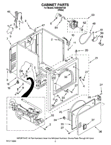 02 - Cabinet Parts parts for Maytag Dryer NGD5800TQ0 from AppliancePartsPros.com