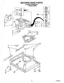 05 - Machine Base parts for Whirlpool Washer CAWS823JQ0 from AppliancePartsPros.com