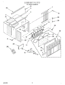 03 - Cabinet parts for Whirlpool Air Conditioner CA12WRV0 from AppliancePartsPros.com