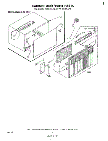 04 - Section parts for Whirlpool Air Conditioner ACW144XP0 from AppliancePartsPros.com