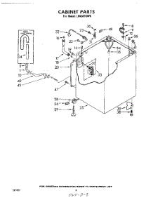 05 - Cabinet parts for Whirlpool Washer LHA5810W0 from AppliancePartsPros.com