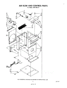 03 - Section parts for Whirlpool Air Conditioner AHFS8521 from AppliancePartsPros.com