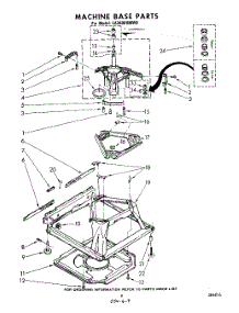 07 - Machine Base parts for Whirlpool Washer LA3400XMW0 from AppliancePartsPros.com
