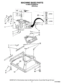 05 - Machine Base Parts parts for Maytag Washer MTW5830TW0 from AppliancePartsPros.com
