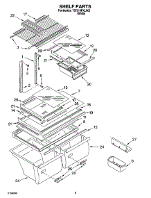 05 - Shelf Parts, Optional Parts parts for Whirlpool Refrigerator 7ST21HPXLQ02 from AppliancePartsPros.com
