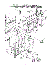 02 - Controls And Rear Panel parts for Whirlpool Washer 3LA5800XSW0 from AppliancePartsPros.com