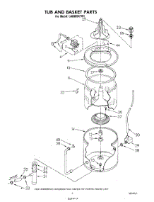 06 - Tub And Basket parts for Whirlpool Washer LA6800XPW1 from AppliancePartsPros.com