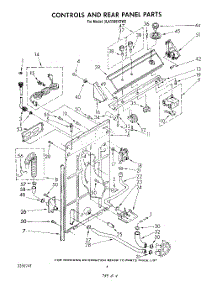 03 - Controls And Rear Panel parts for Whirlpool Washer 3LA5580XSW2 from AppliancePartsPros.com