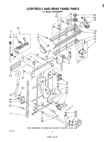 03 - Controls And Rear Panel parts for Whirlpool Washer LA5430XPW1 from AppliancePartsPros.com