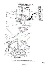 07 - Machine Base parts for Whirlpool Washer LA5530XPW5 from AppliancePartsPros.com