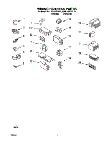 07 - Wiring Harness parts for Whirlpool Washer RAL6245BL0 from AppliancePartsPros.com