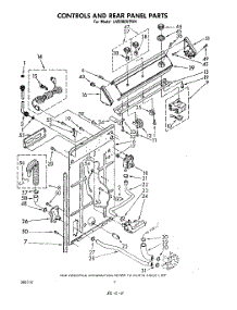 03 - Controls And Rear Panel parts for Whirlpool Washer LA5000XPW4 from AppliancePartsPros.com