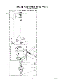 09 - Brake And Drive Tube parts for Whirlpool Washer LA5900XSW1 from AppliancePartsPros.com