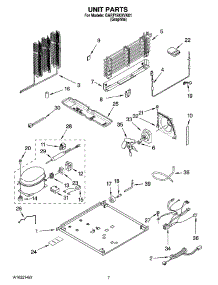 04 - Unit Parts parts for Whirlpool Refrigerator GARF19XXVK01 from AppliancePartsPros.com