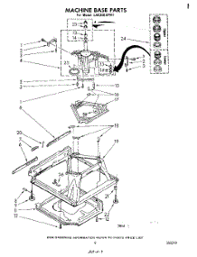 07 - Machine Base parts for Whirlpool Washer LA6300XPW1 from AppliancePartsPros.com
