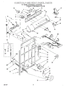 02 - Controls And Rear Panel parts for Whirlpool Washer LSV9244DQ0 from AppliancePartsPros.com
