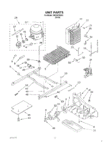 10 - Unit parts for Whirlpool Refrigerator 3XKGN705001 from AppliancePartsPros.com