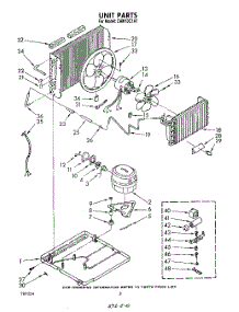 02 - Section parts for Whirlpool Air Conditioner CAW10C1A1 from AppliancePartsPros.com