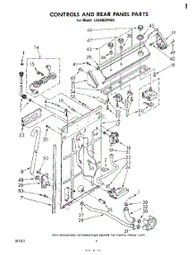 03 - Controls And Rear Panel parts for Whirlpool Washer LA5460XPW0 from AppliancePartsPros.com