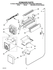 12 - Icemaker Parts, Optional Parts (Not Included) parts for Whirlpool Refrigerator GS5NHAXSY00 from AppliancePartsPros.com