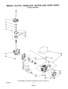 06 - Brake, Clutch, Gearcase, Motor And Pump parts for Whirlpool Washer LA6300XSW1 from AppliancePartsPros.com