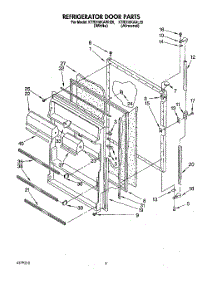 06 - Refrigerator Door parts for Kitchenaid Refrigerator KTRD18KAAL20 from AppliancePartsPros.com