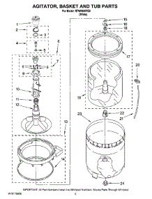 03 - Agitator, Basket And Tub Parts parts for Maytag Washer NTW5800TQ0 from AppliancePartsPros.com