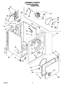 02 - Cabinet Parts parts for Whirlpool Dryer IED4300SQ0 from AppliancePartsPros.com