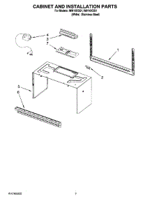 06 - Cabinet And Installation Parts parts for Whirlpool Microwave IMH16XSS1 from AppliancePartsPros.com