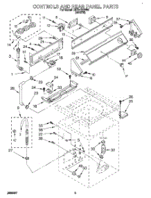 02 - Controls And Rear Panel parts for Whirlpool Washer LMR4132BW0 from AppliancePartsPros.com