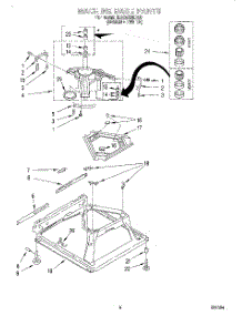 05 - Machine Base parts for Whirlpool Washer 6LSS5232DQ0 from AppliancePartsPros.com