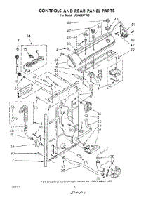 03 - Controls And Rear Panel parts for Whirlpool Washer LA5460XPW3 from AppliancePartsPros.com