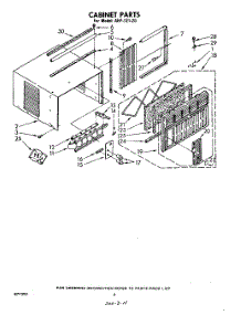 04 - Section parts for Whirlpool Air Conditioner AHF12120 from AppliancePartsPros.com
